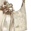 Kép 3/5 - Zellia Női Válltáska 26038F Beige-Arany - Glass - Virág Dísszel -