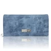 Kép 2/5 - Jennifer Jones Női Pénztárca 1109-7 Koptatott Kék - Nagy Méret - Cipzáros Aprótartóval