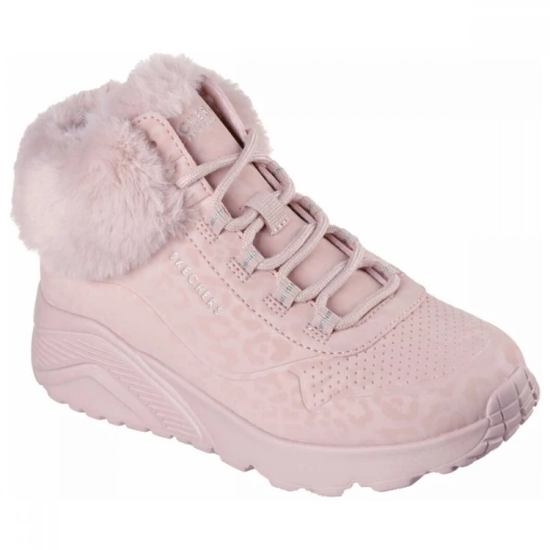 Skechers bakancs UNO LITE - COZY LEOPARD 
