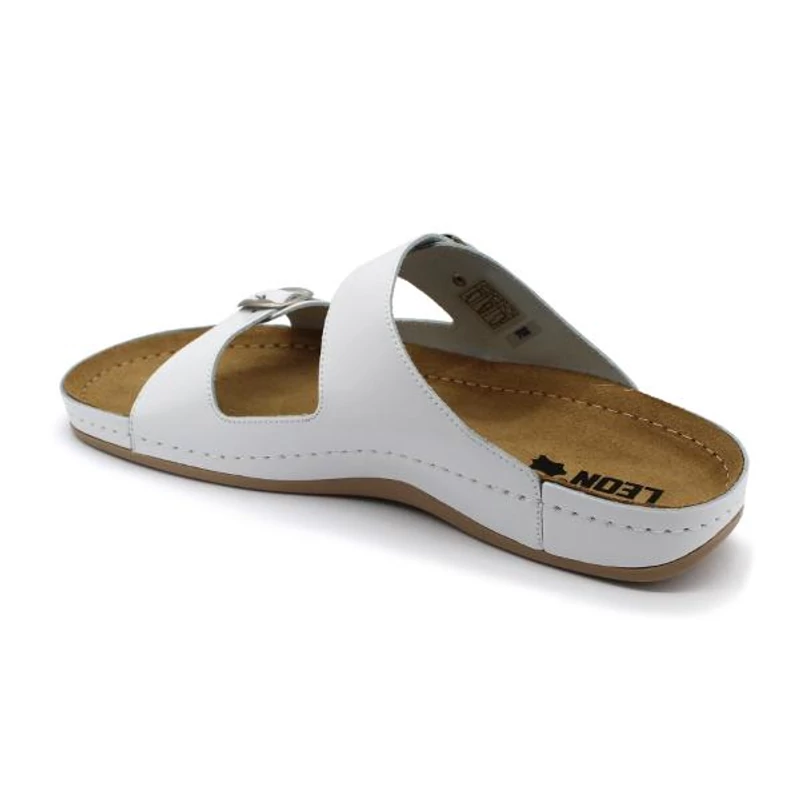 702 LEON Comfort férfi bőr papucs