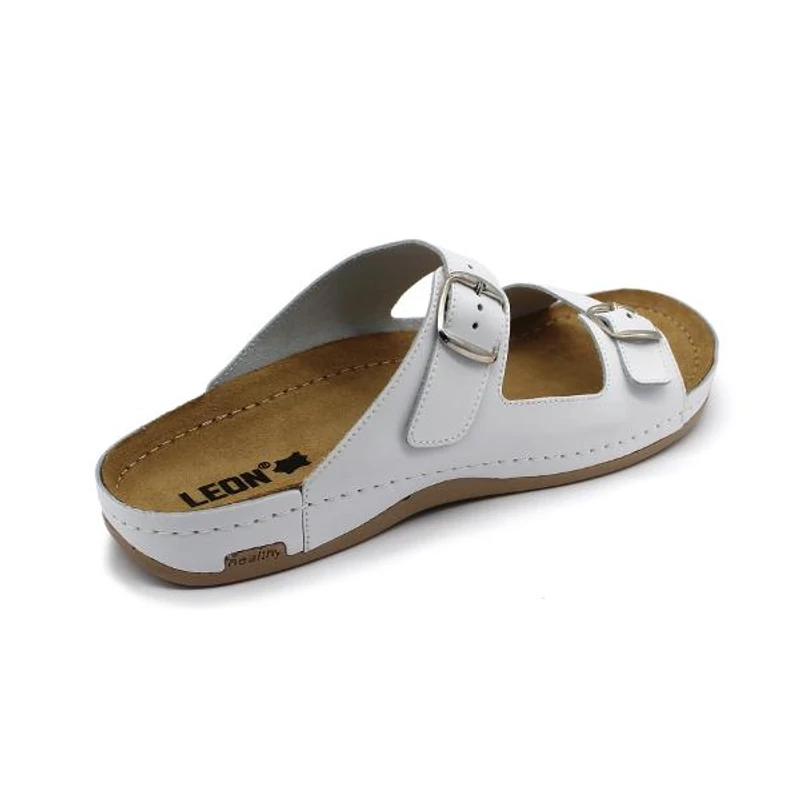 702 LEON Comfort férfi bőr papucs