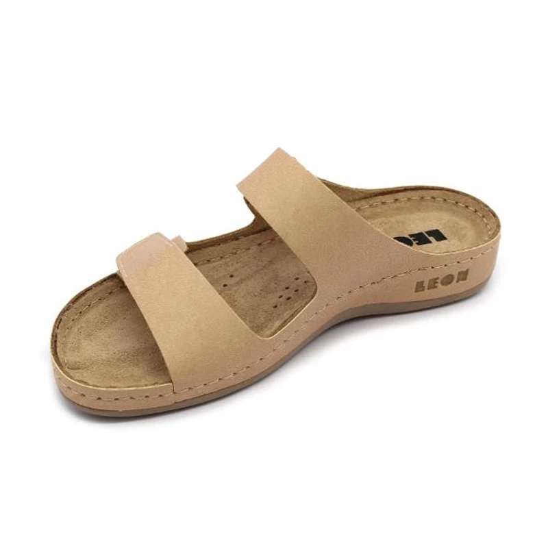 954 LEON Comfort női bőr papucs