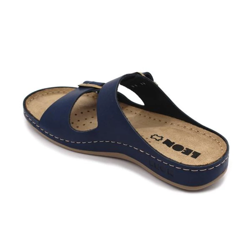 955 LEON Comfort női bőr papucs