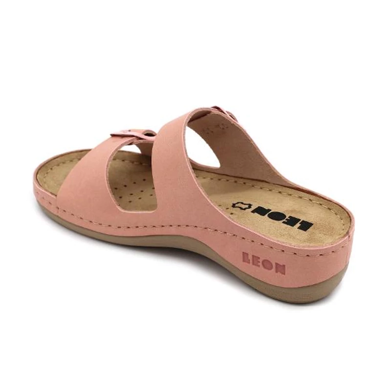 955 LEON Comfort női bőr papucs