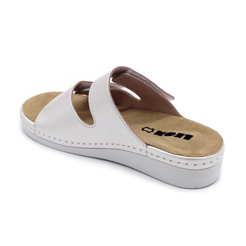 5011 LEON Comfort női bőr papucs