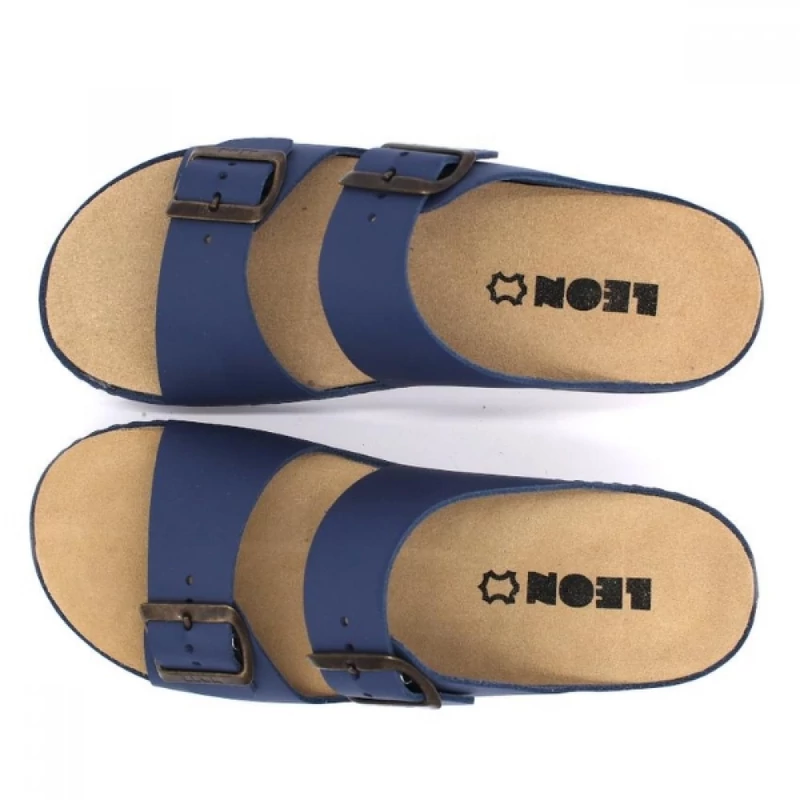 5012 LEON Comfort női bőr papucs