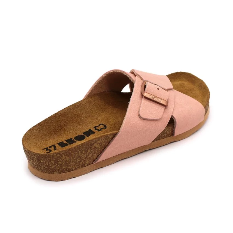 4053 LEON Comfort női bőr papucs