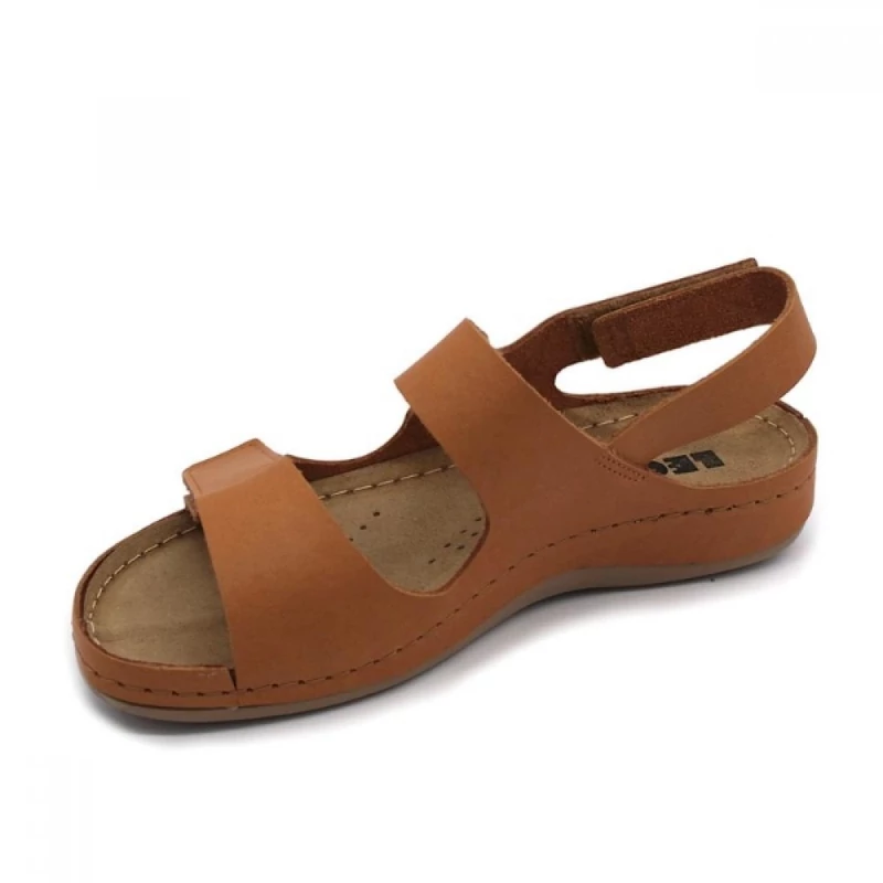 966 LEON Comfort női bőr szandál