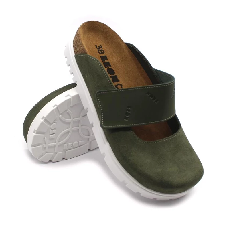 6002 LEON Comfort női bőr klumpa