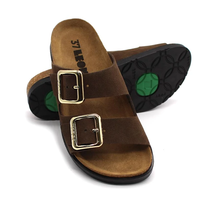 7010 LEON Comfort női bőr papucs