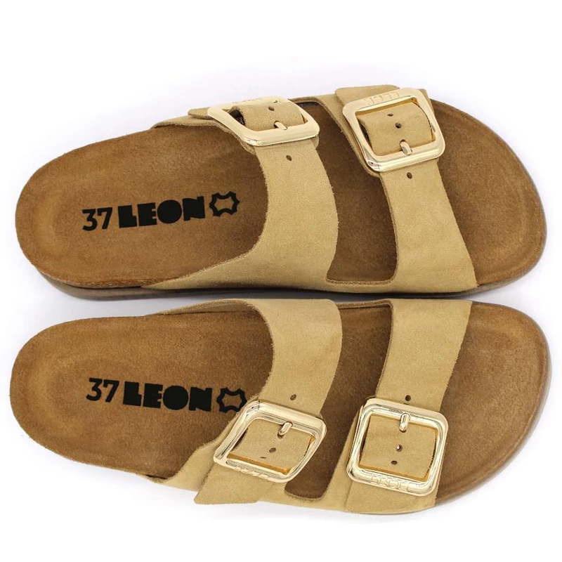 7010 LEON Comfort női bőr papucs