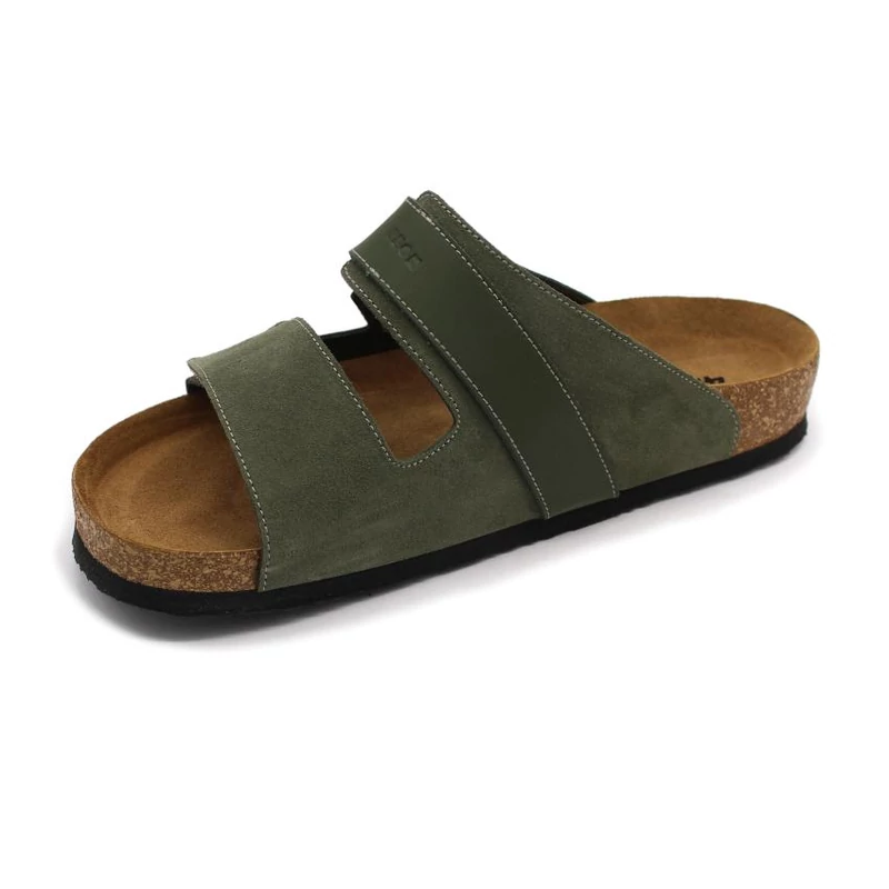 4704 LEON Comfort férfi bőr papucs