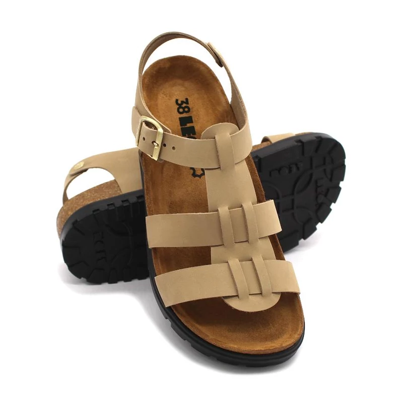 6300 LEON Comfort női bőr szandál