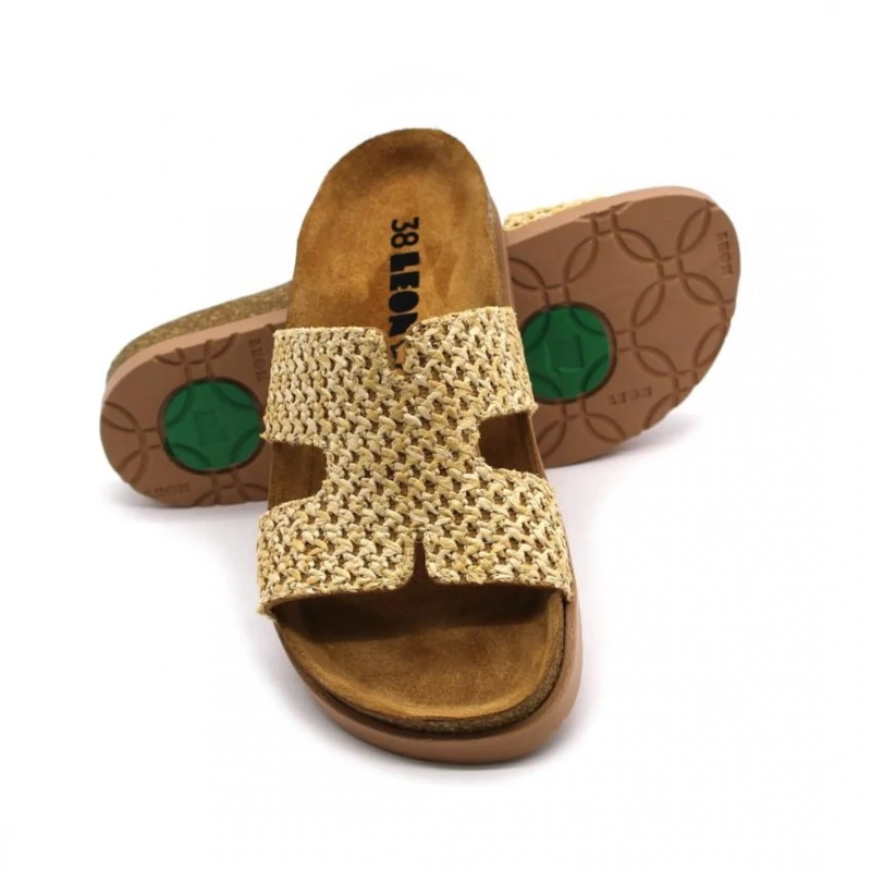 7031 LEON Comfort női bőr papucs