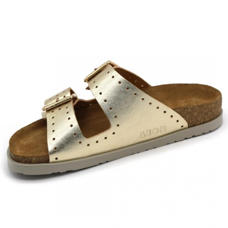 7012 LEON Comfort női bőr papucs