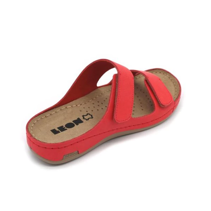 907 LEON Comfort női bőr papucs
