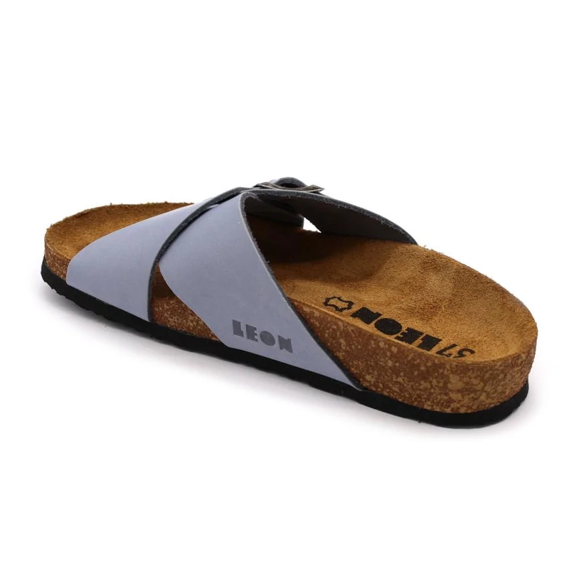 4053 LEON Comfort női bőr papucs
