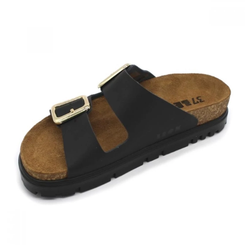 6010 LEON Comfort női bőr papucs