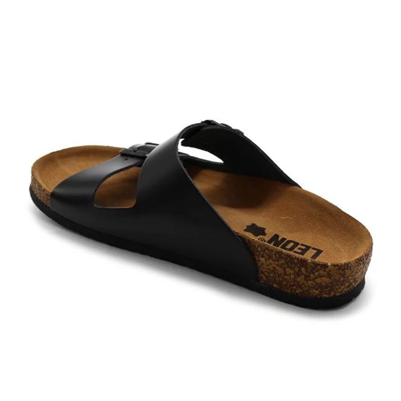 4703 LEON Comfort férfi bőr papucs