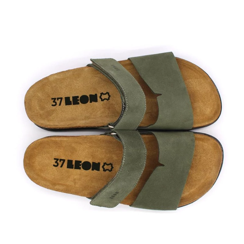 7020 LEON Comfort női bőr papucs