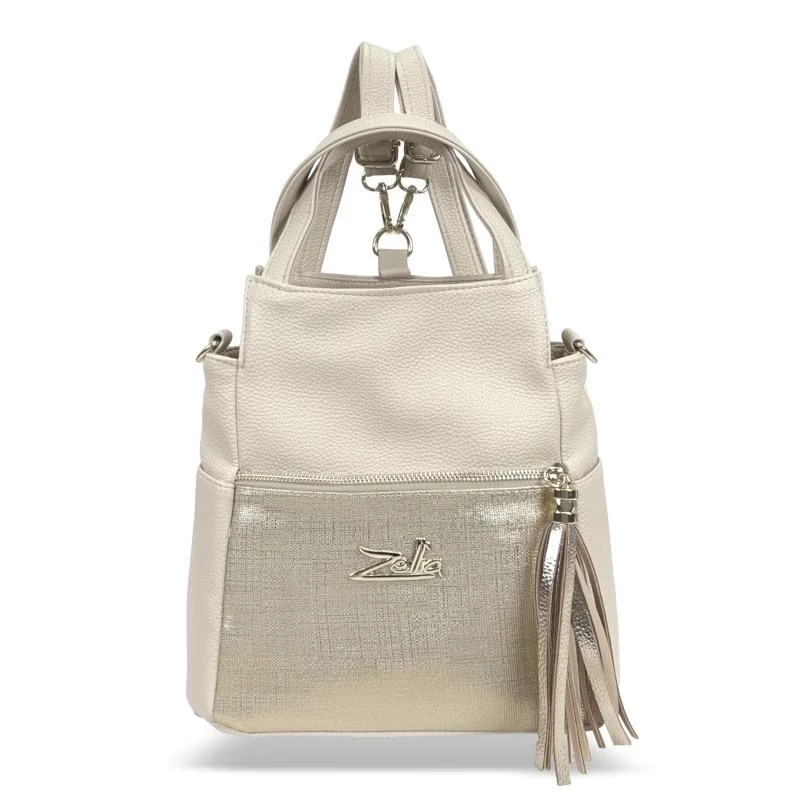 Zellia Női Hátizsák 24131 Beige-Arany - Ch -