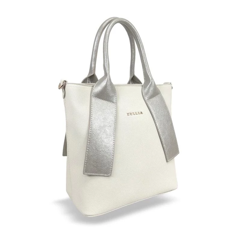 Zellia Női Kézitáska H728 Beige-Shiny Gold - D217 -
