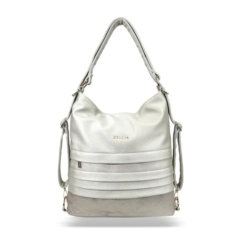 Zellia Női Válltáska/Hátizsáká Alakítható Hz-111 Pearl Beige - Gyöngyházas - K960
