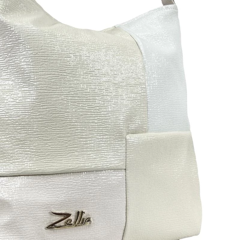 Zellia Női Válltáska Zlb111 Fehér-Beige - Shiny -