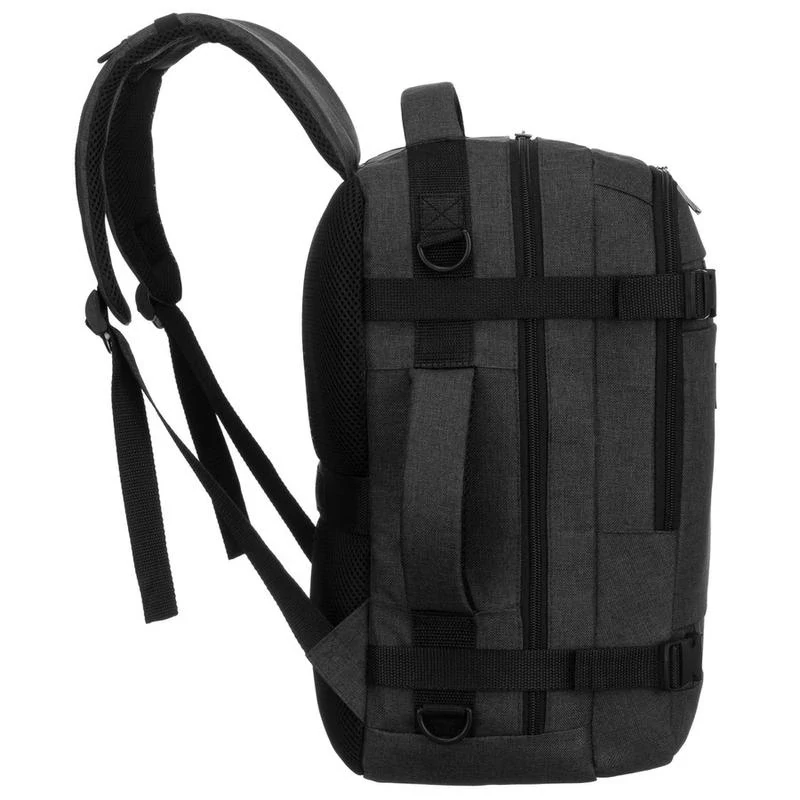 Peterson Hátizsák - Kézipoggyász -  Ptn Sikorka-6460 Black - Fekete - 40 X 25 X 20 Cm -