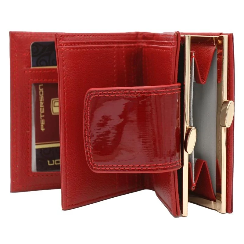 Peterson Női Bőr Pénztárca Ptn 42329-Sh-5304 Red - Piros