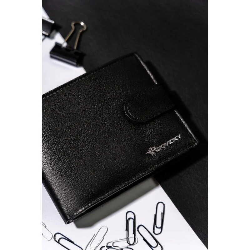 Férfi Bőr Pénztárca R-N992L-Pdm-3272 Black - Fekete