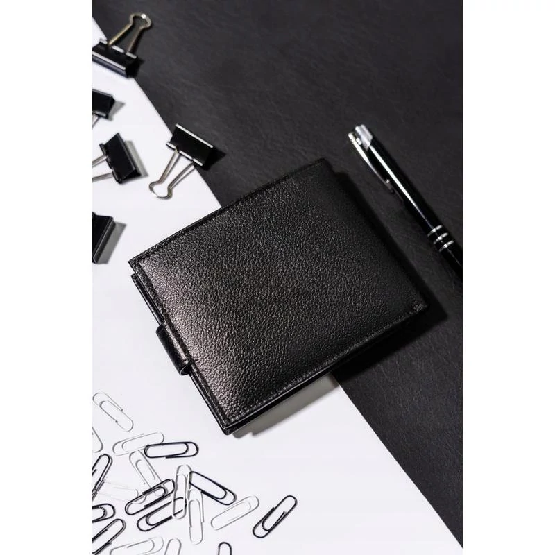 Férfi Bőr Pénztárca R-N992L-Pdm-3272 Black - Fekete