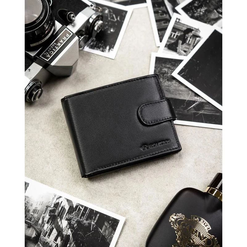 Rovicky Férfi Bőr Pénztárca 0670L-Rvd-0222 Black