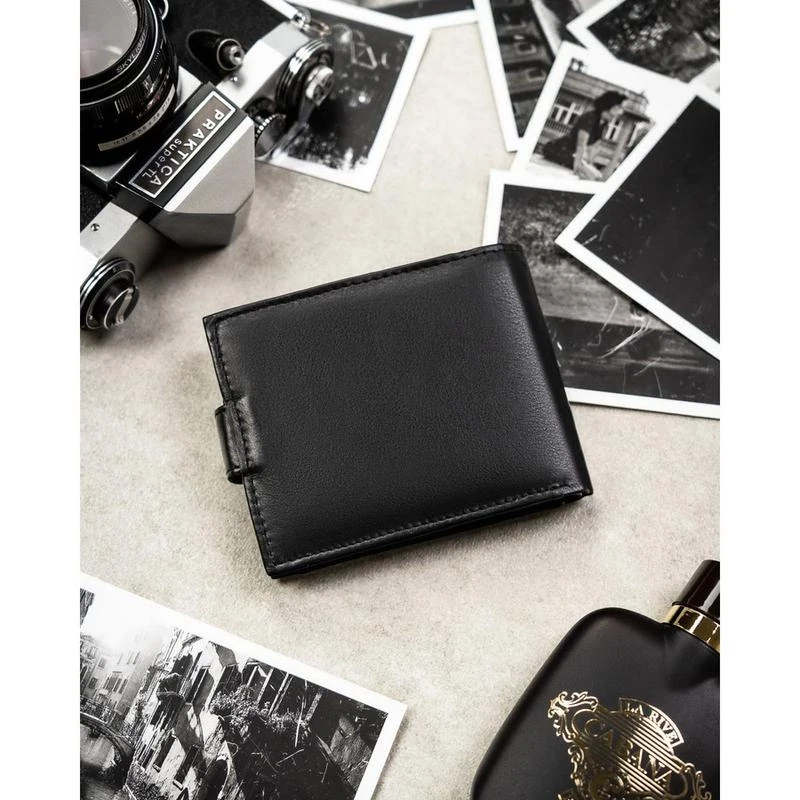Rovicky Férfi Bőr Pénztárca 0670L-Rvd-0222 Black