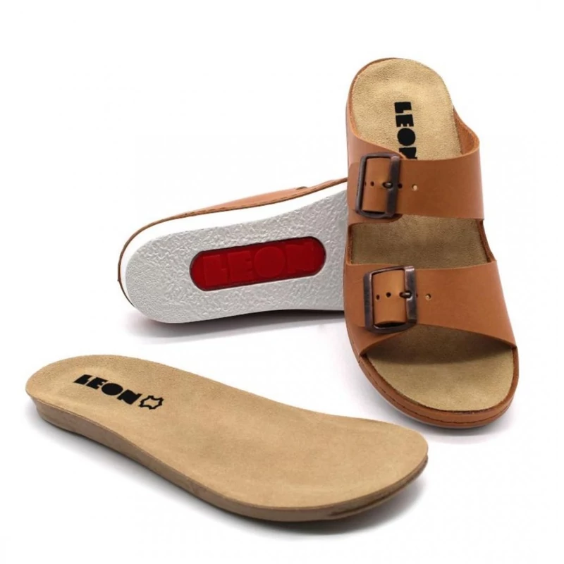 5012 LEON Comfort női bőr papucs