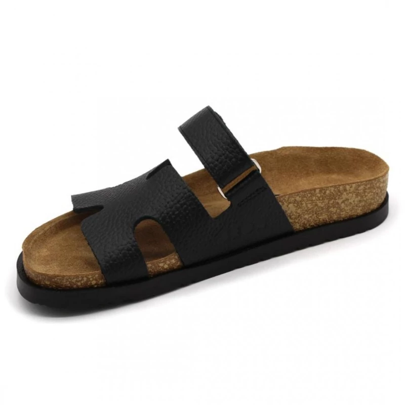7032 LEON Comfort női bőr papucs