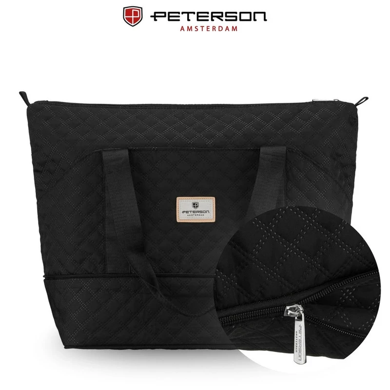 Peterson Utazó Táska Ptn Pik-02-8571 Black - Steppelt - Fekete