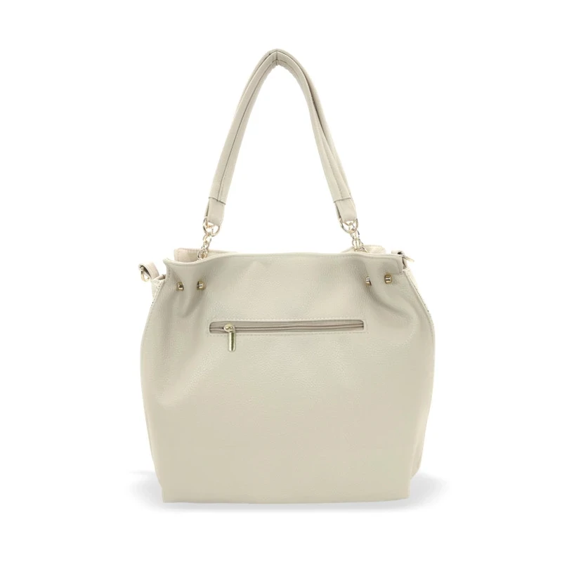 Zellia Női Válltáska Zlb393-F Beige-Arany - Virág Dísszel -