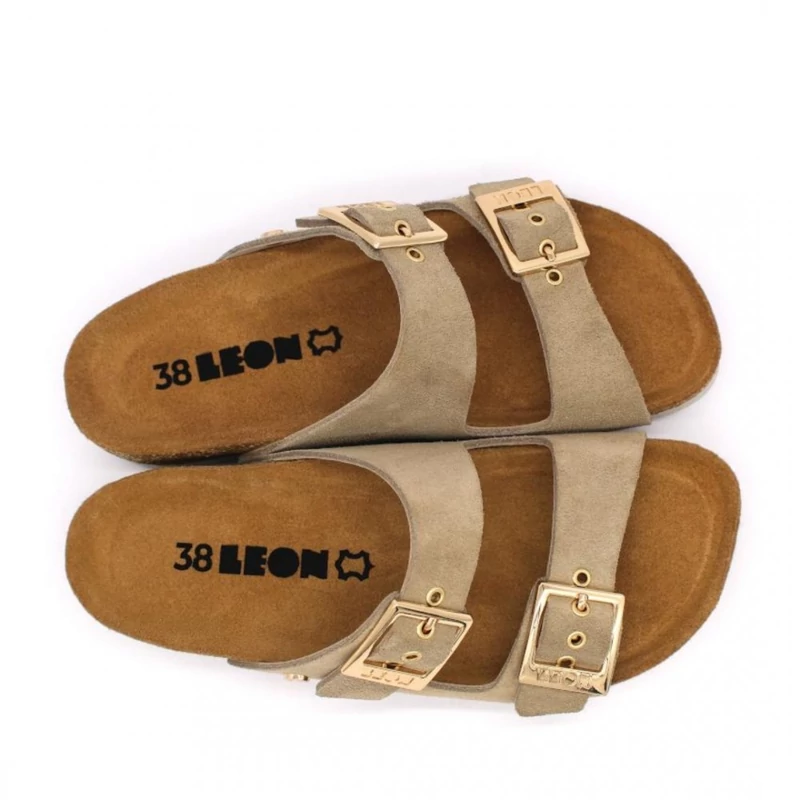 4015 LEON Comfort női bőr papucs