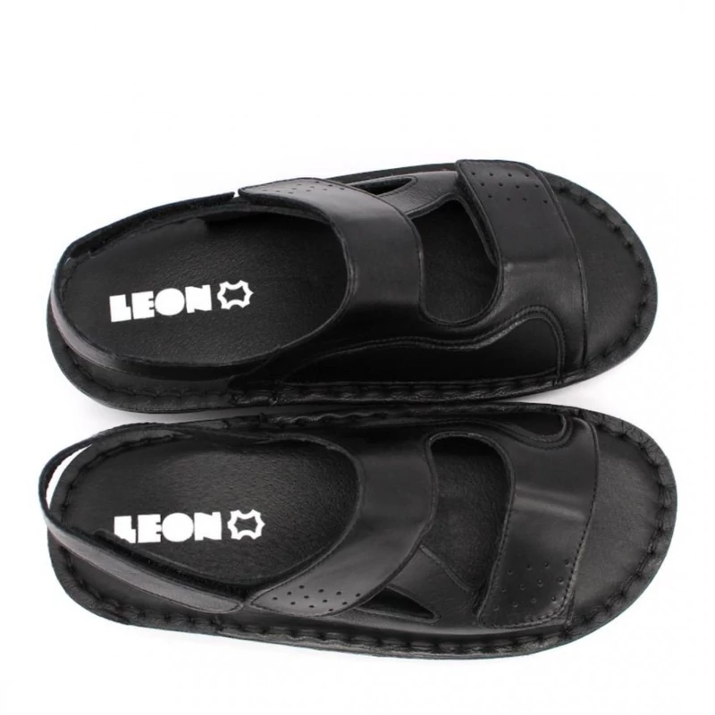 320 LEON Comfort női bőr szandál