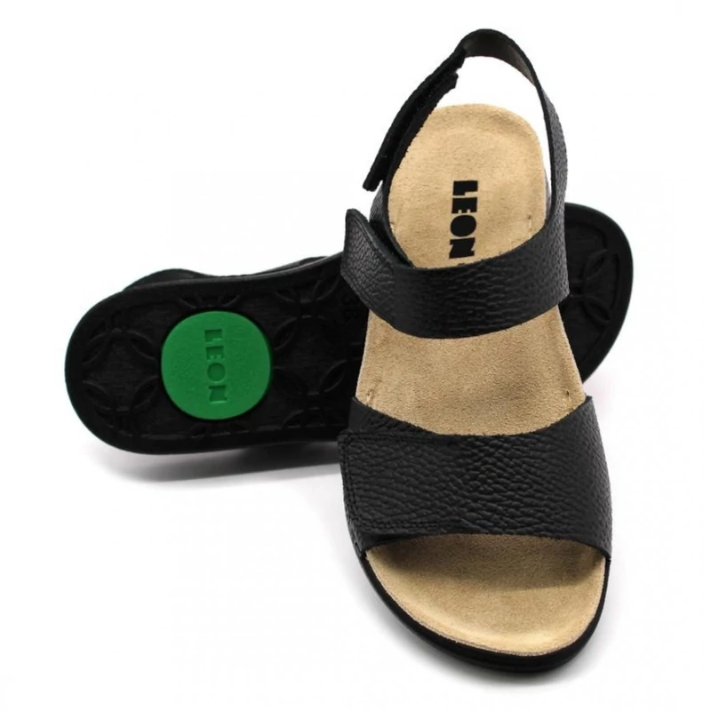 520 LEON Comfort női bőr szandál