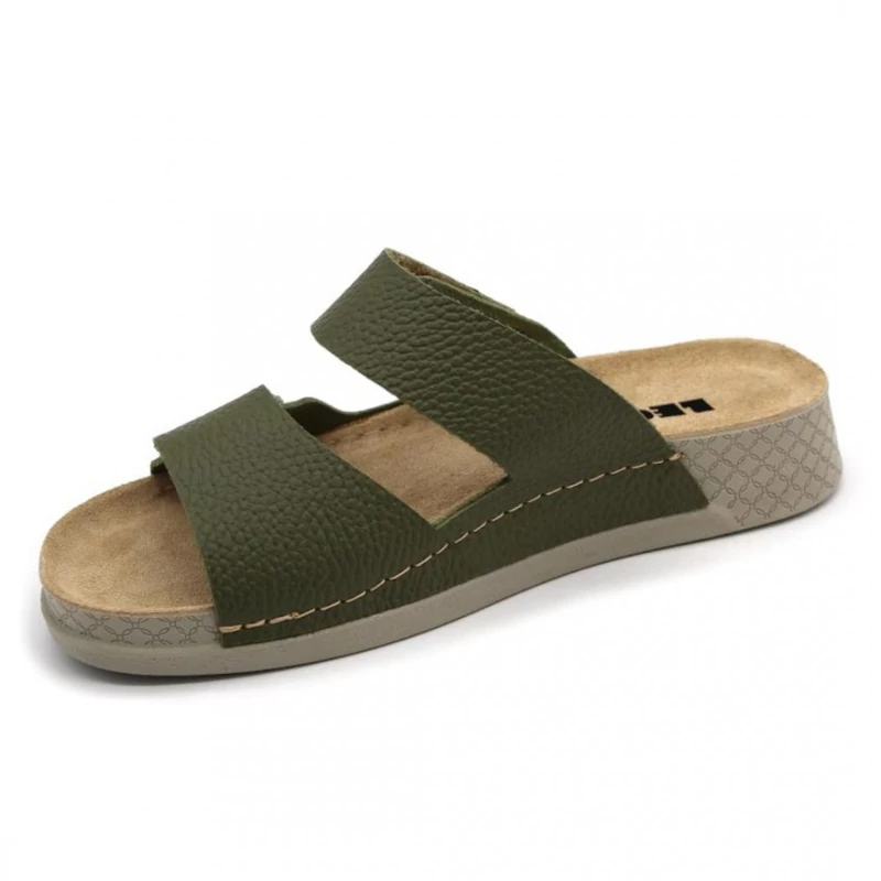 511 LEON Comfort női bőr papucs