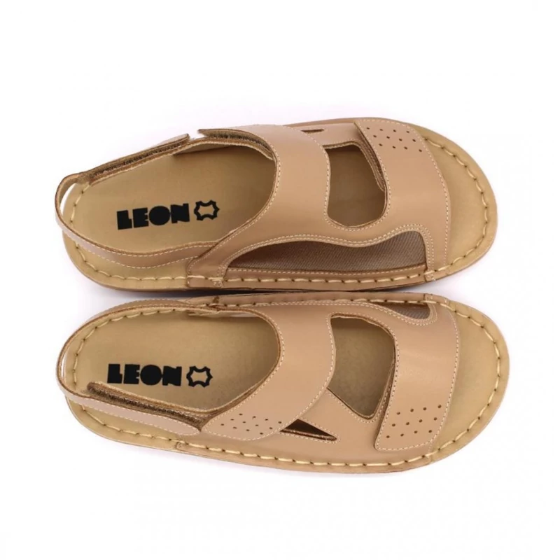 320 LEON Comfort női bőr szandál