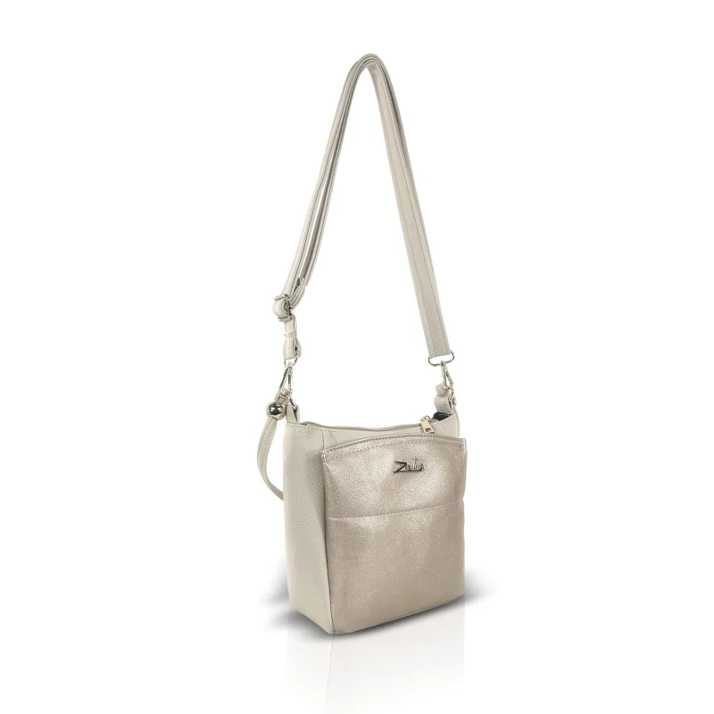 Zellia Női Oldaltáska Zlb361 Beige-Arany - Brw -