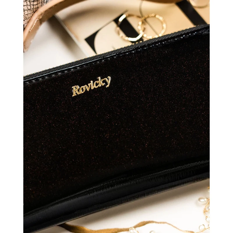 Rovicky Női Bőr Pénztárca  Rh-25-1-Sh-R-5234 Black - Fekete