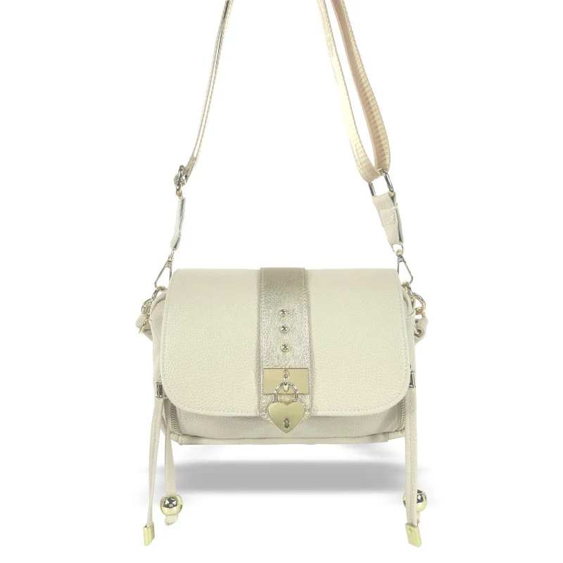 Zellia Női Oldaltáska 25131 Beige-Arany