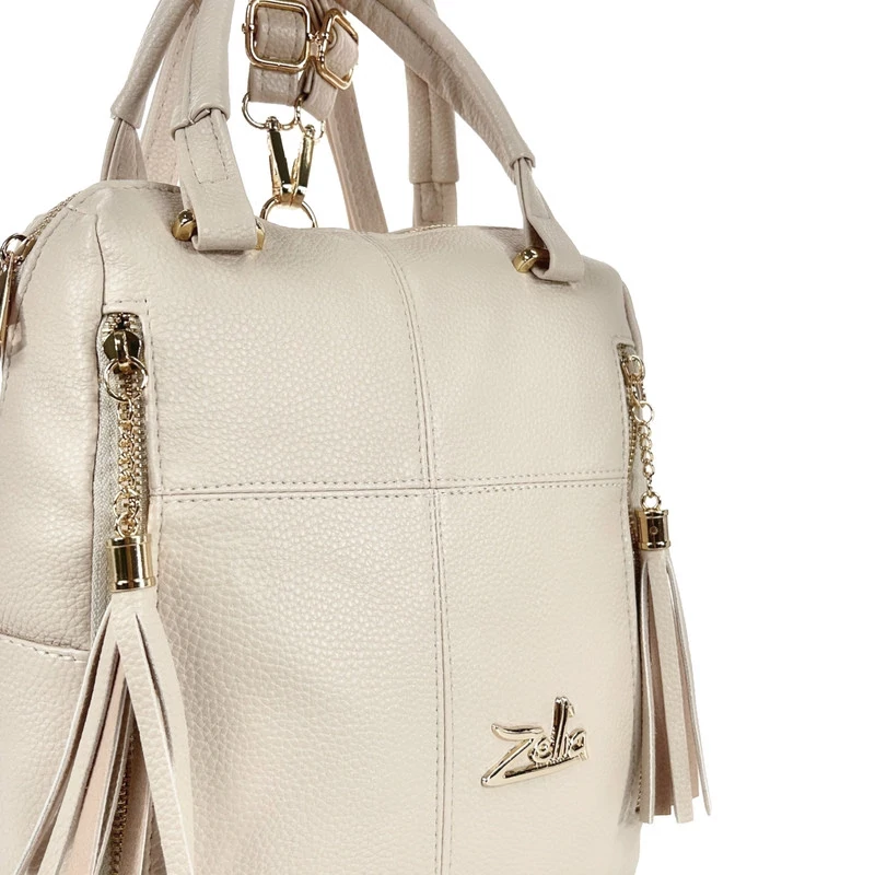Zellia Női Hátizsák 25180 Beige - Arany K.
