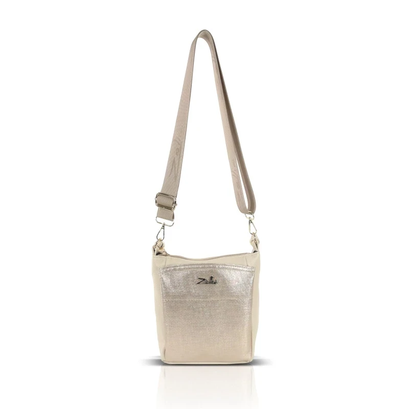 Zellia Női Oldaltáska Zlb361 Beige-Rosegold - Ch -