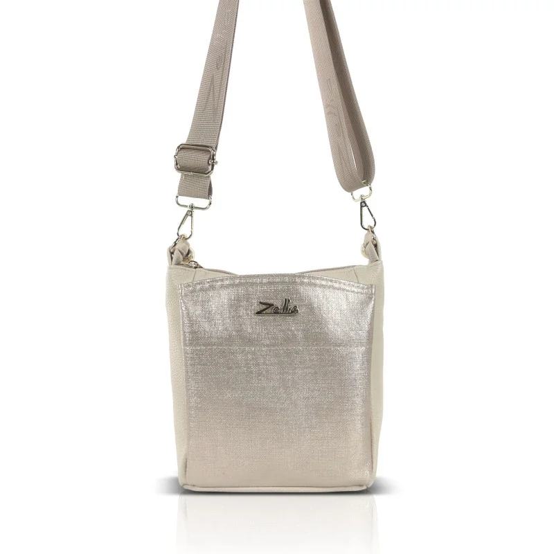 Zellia Női Oldaltáska Zlb361 Beige-Rosegold - Ch -