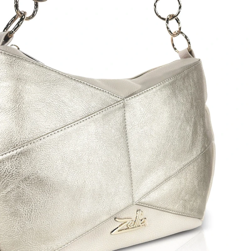 Zellia Női Válltáska 25199 Beige-Arany - Brw -